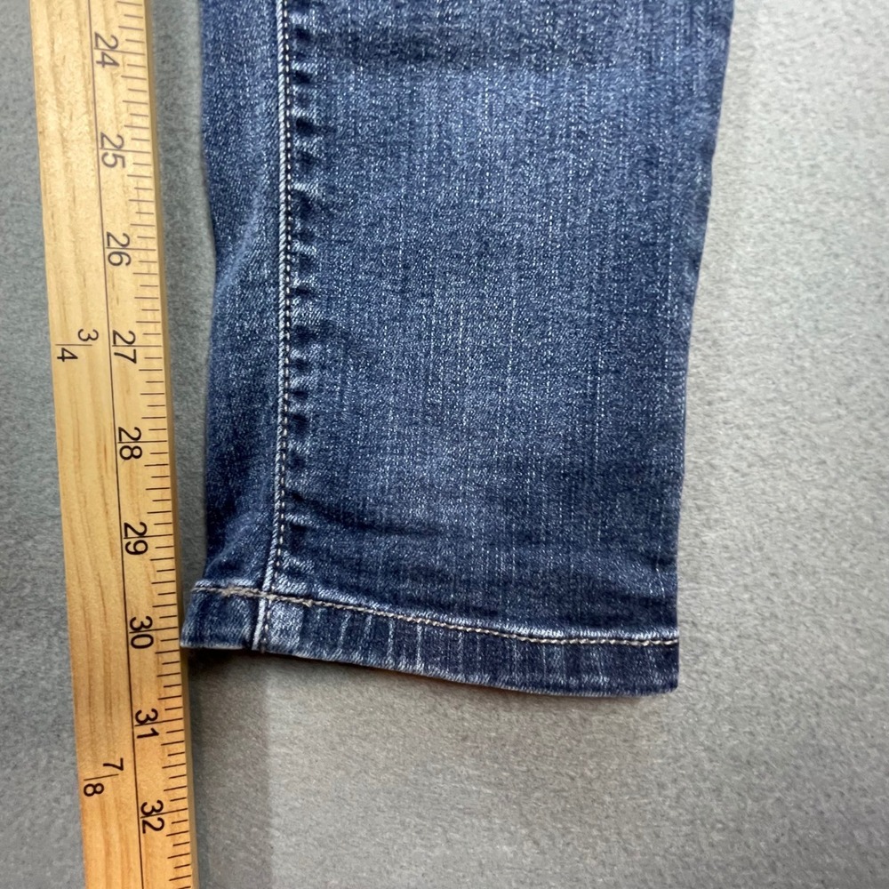 KanCan Blue Skinny Jeans Distressed Whiskered Zipper Pockets Womens 29 - Picture 9 of 9